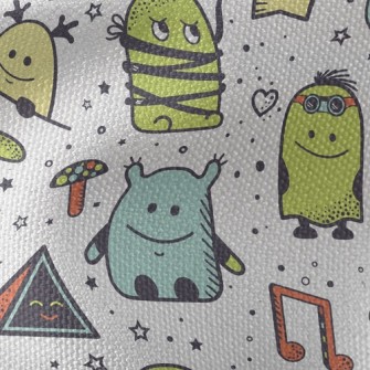Little Monsters With Various E Waterproof Canvas