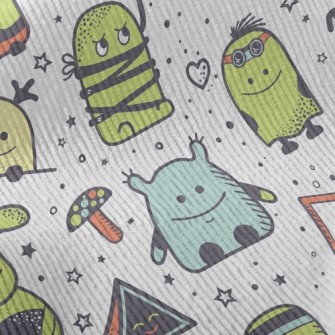 Little Monsters With Various E Standard Corduroy