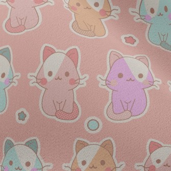 Cute Color Cat (cannot Be Foun Chiffon