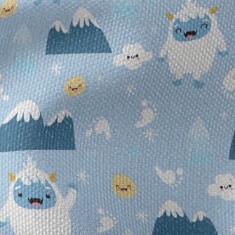 Funny Snow Monster From Legend Waterproof Canvas