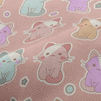 Cute Color Cat (cannot Be Foun Performance Linen