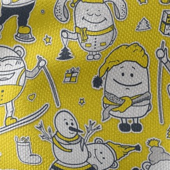 Monster Skiing Waterproof Canvas