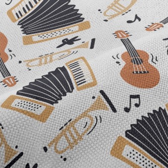 Accordion Trumpet Guitar Performance Linen