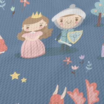 Prince Saves Sleeping Beauty Birdseye Piqué