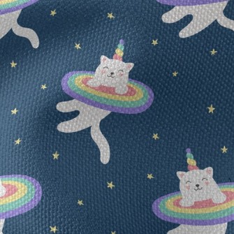 Happy Unicorn Cat Waterproof Canvas