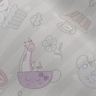 Animals Having Fun Chiffon