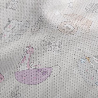 Animals Having Fun Athletic Mesh Flat Back