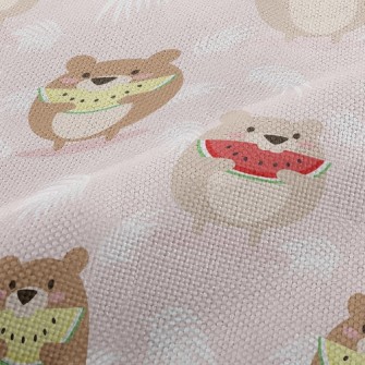 Happy Eating Watermelon Bear Performance Linen