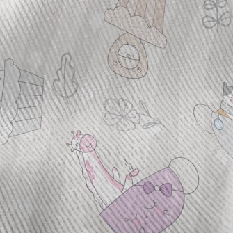 Animals Having Fun Standard Corduroy