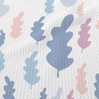 Irregular Wavy Leaves Birdseye Piqué