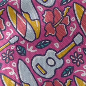 Summer Guitar Music Waterproof Canvas