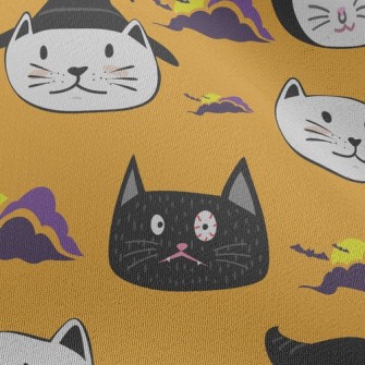 Halloween Costumed Cat Chiffon