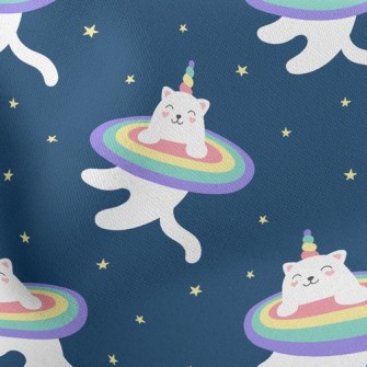 Happy Unicorn Cat Stretch Ponte