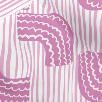 Mysterious Curved Texture Micro Fleece