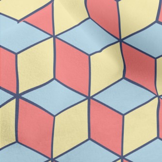 Stacking Geometric Blocks Micro Fleece