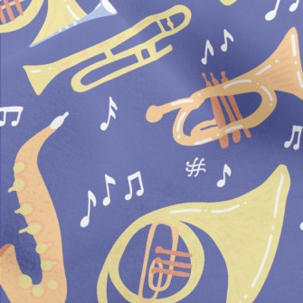 Saxophone Trumpet Micro Fleece