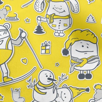 Monster Skiing Micro Fleece