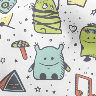 Little Monsters With Various E Micro Fleece