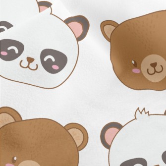 Cat Bear Brown Bear Good Frien Micro Fleece