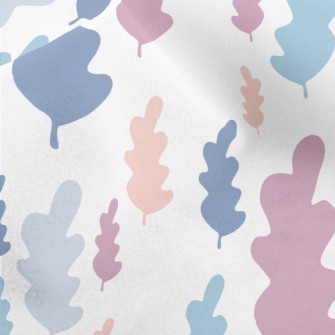 Irregular Wavy Leaves Micro Fleece