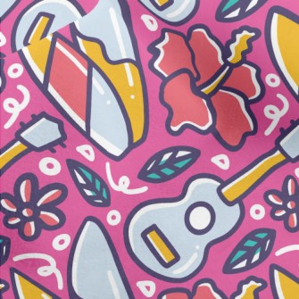 Summer Guitar Music Micro Fleece