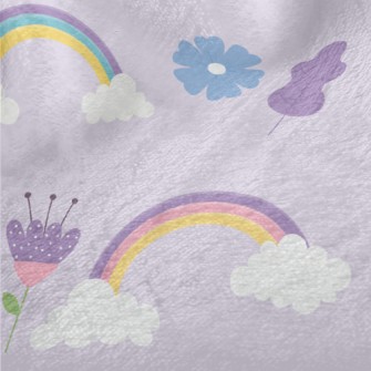 Soft Natural Rainbow Minky