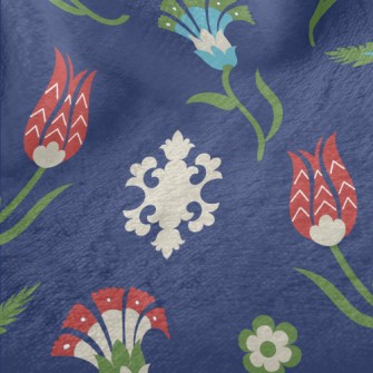 Unique Color Flowers Minky