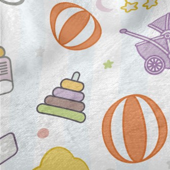 Cute Baby Stroller Bottle Minky