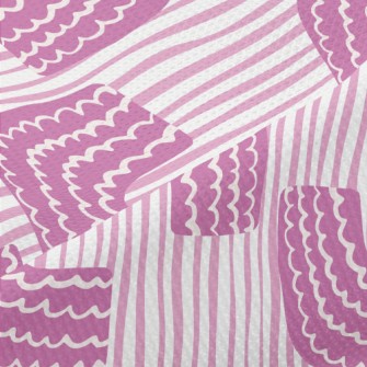 Mysterious Curved Texture Piqué