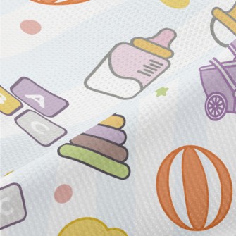 Cute Baby Stroller Bottle Piqué