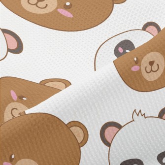 Cat Bear Brown Bear Good Frien Piqué