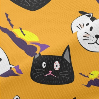 Halloween Costumed Cat Piqué