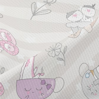 Animals Having Fun Piqué