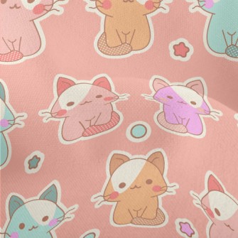 Cute Color Cat (cannot Be Foun Lightweight Performance Linen