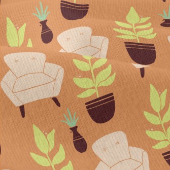 Potted Plants And Sofa Modern Jersey