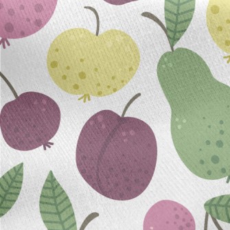 Cartoon Fruit Fruit Jersey Backed Fleece