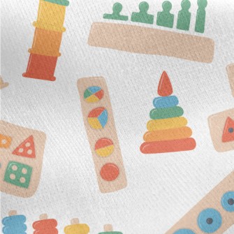 Cognitive Wooden Toys Jersey Backed Fleece