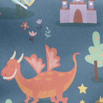 Prince Saves Sleeping Beauty Jersey Backed Fleece