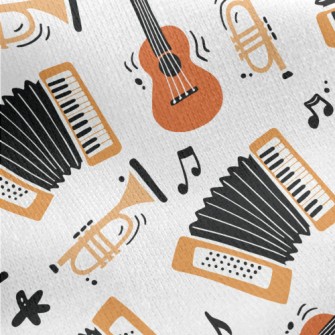 Accordion Trumpet Guitar Jersey Backed Fleece