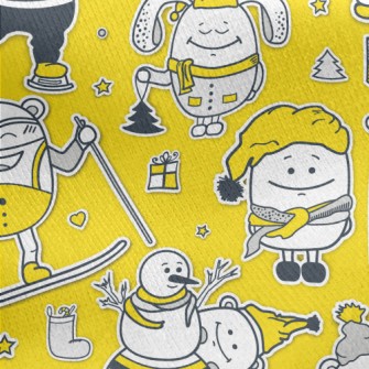 Monster Skiing Jersey Backed Fleece