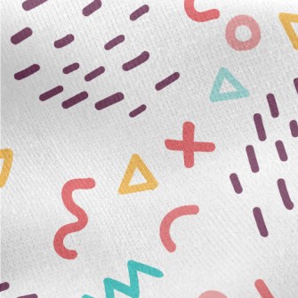 Weird Little Symbols Jersey Backed Fleece