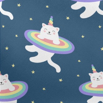 Happy Unicorn Cat Pongee