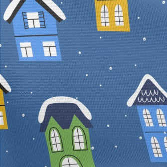 Colorful Snow House Pongee