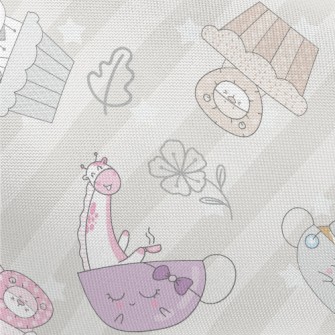 Animals Having Fun Pongee