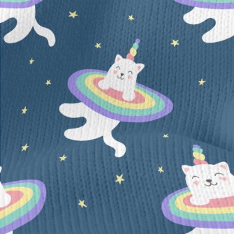Happy Unicorn Cat Stretch Jersey