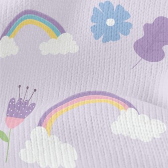 Soft Natural Rainbow Stretch Jersey