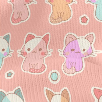 Cute Color Cat (cannot Be Foun Stretch Jersey