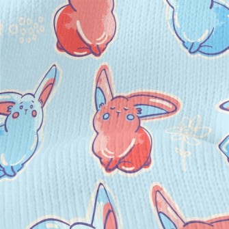 Two-color Playful Rabbit Stretch Jersey