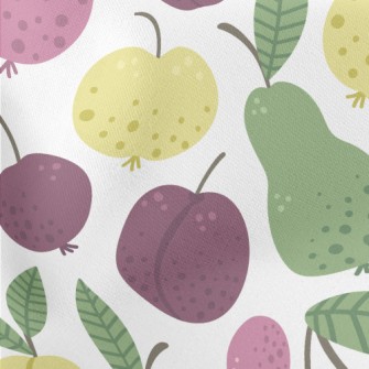 Cartoon Fruit Fruit Lightweight Cotton Poplin