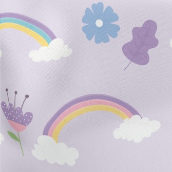 Soft Natural Rainbow Lightweight Cotton Poplin